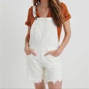 White Cutoff Shortalls